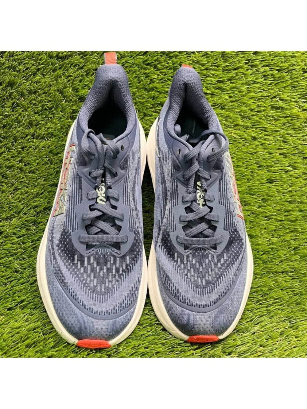 Hoka One One Skyflow Womens Size 6 Blue White Athletic Running Shoes Sneakers